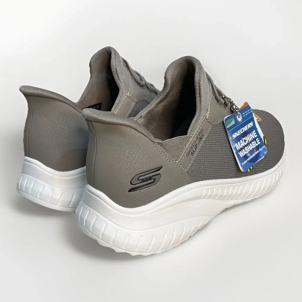 SKECHERS Bobs Sport Womens Size 9 Slip Ins Sneakers Taupe Hands Free Gray New - Picture 4 of 11